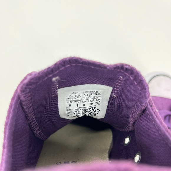 Converse CONS CTAS Pro OX Low Top Sneakers Nightfall Violet Suede Women's Size 8 - Picture 9 of 10